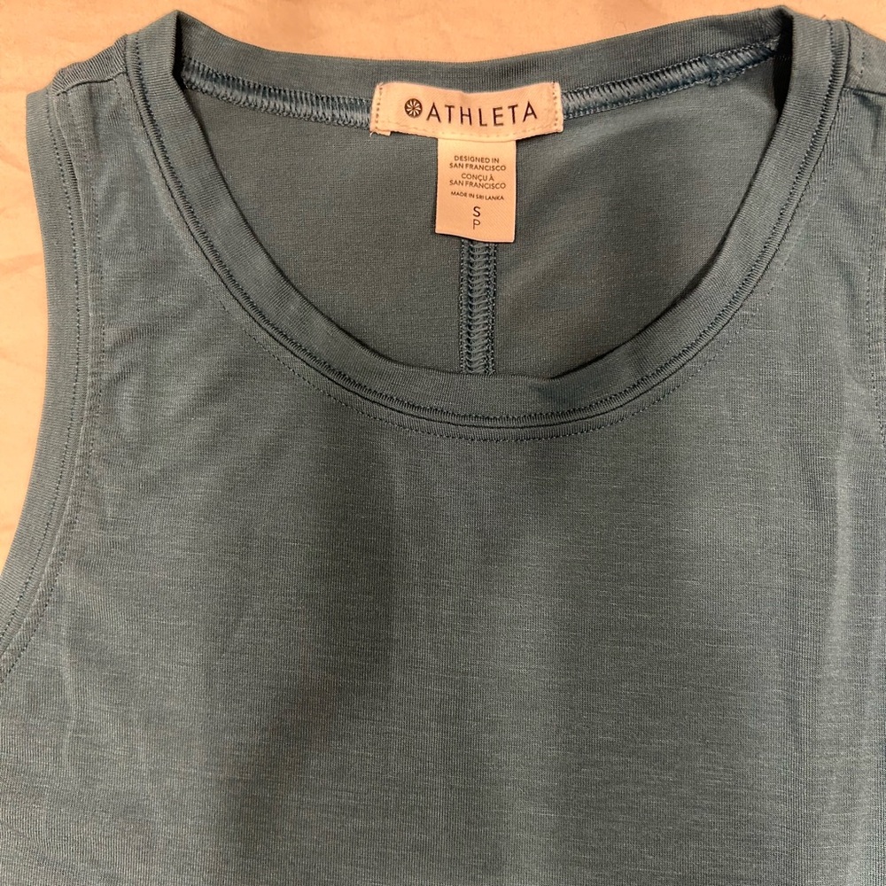 Athleta Teal Twist Tank Top - Picture 2 of 6